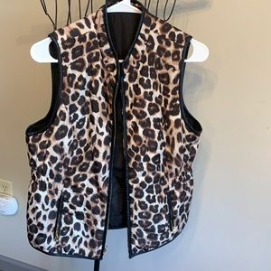Cheetah print Chico’s vest